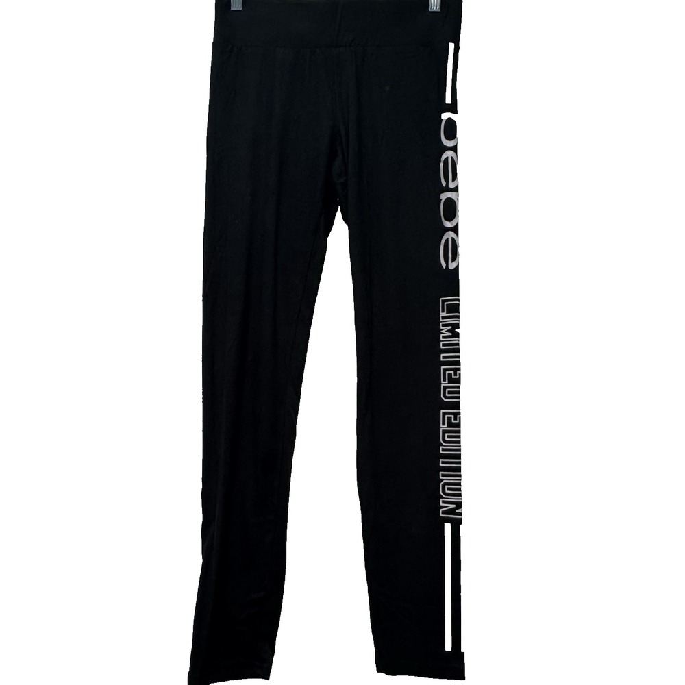 Bebe‎ Sport Limited Edition Leggings Black Medium Yoga Workout Walking Lounging